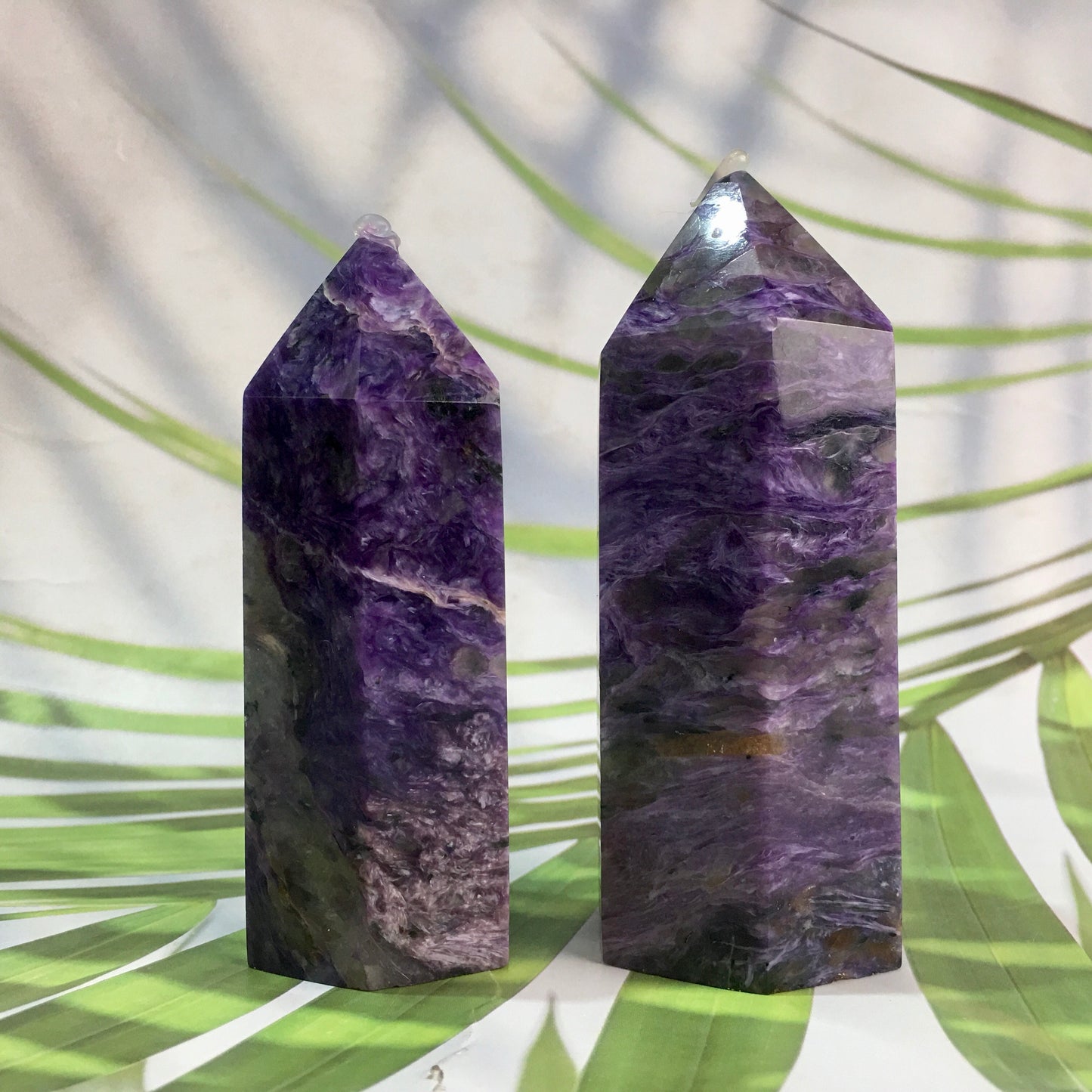 Wholesale Natural High Quality Charoite Crystal Tower For decoraiotion 1kg