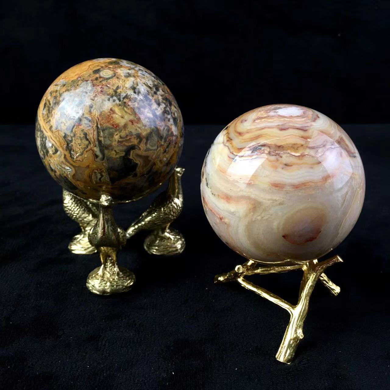 Wholesale natural crystals spheres crazy agate sphere for decoration 1kg