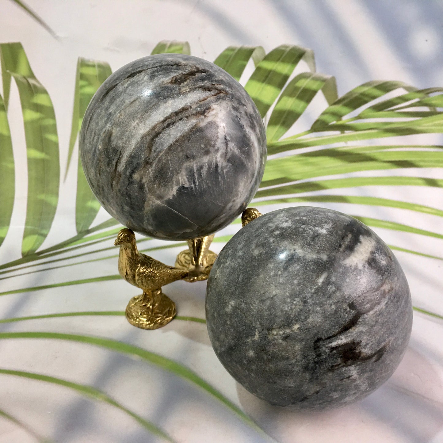 Wholesale high quality reiki natural soot stone sphere for decoration 1kg