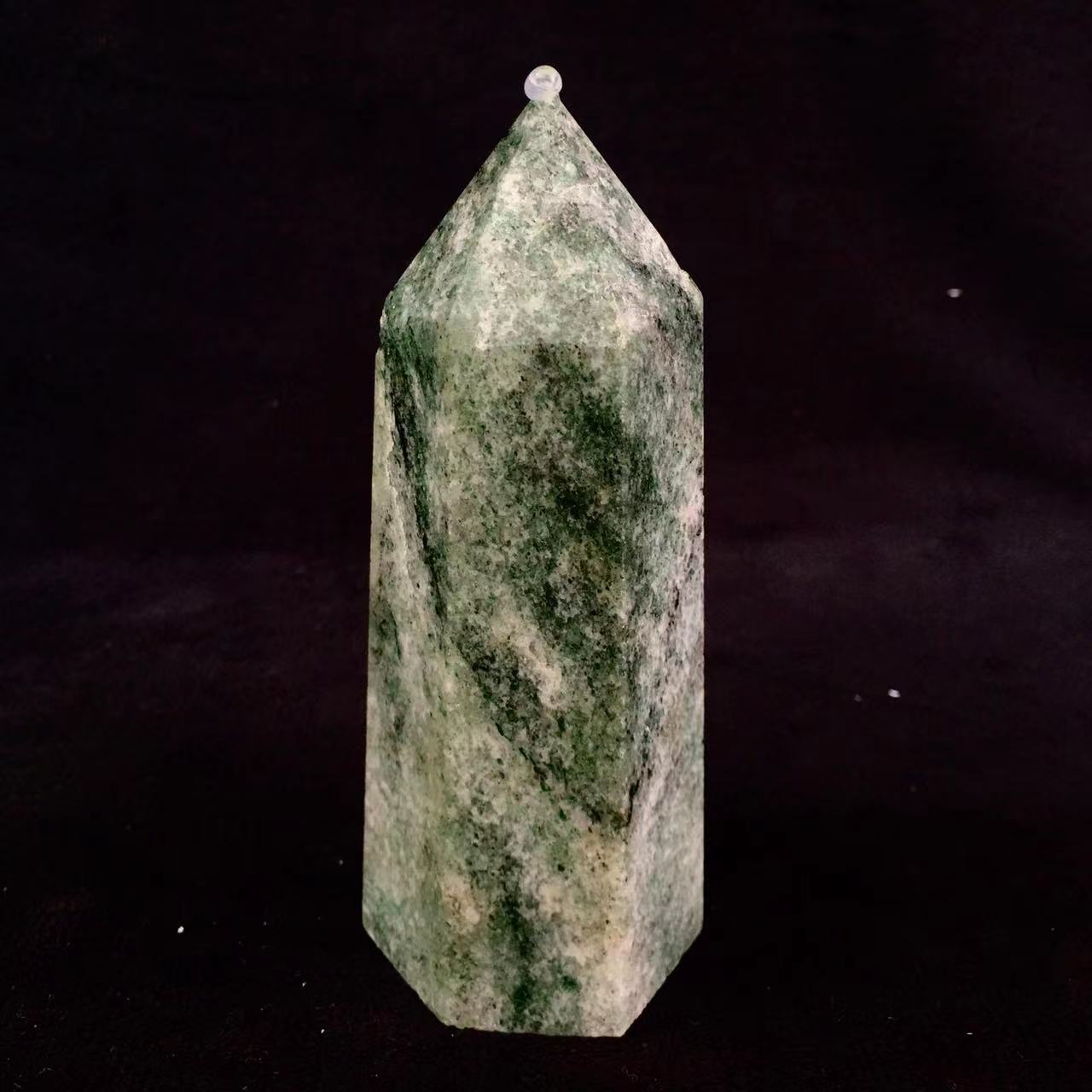 Wholesale high quality Natural Crystal Green Rutilated Tower for decoration 1kg