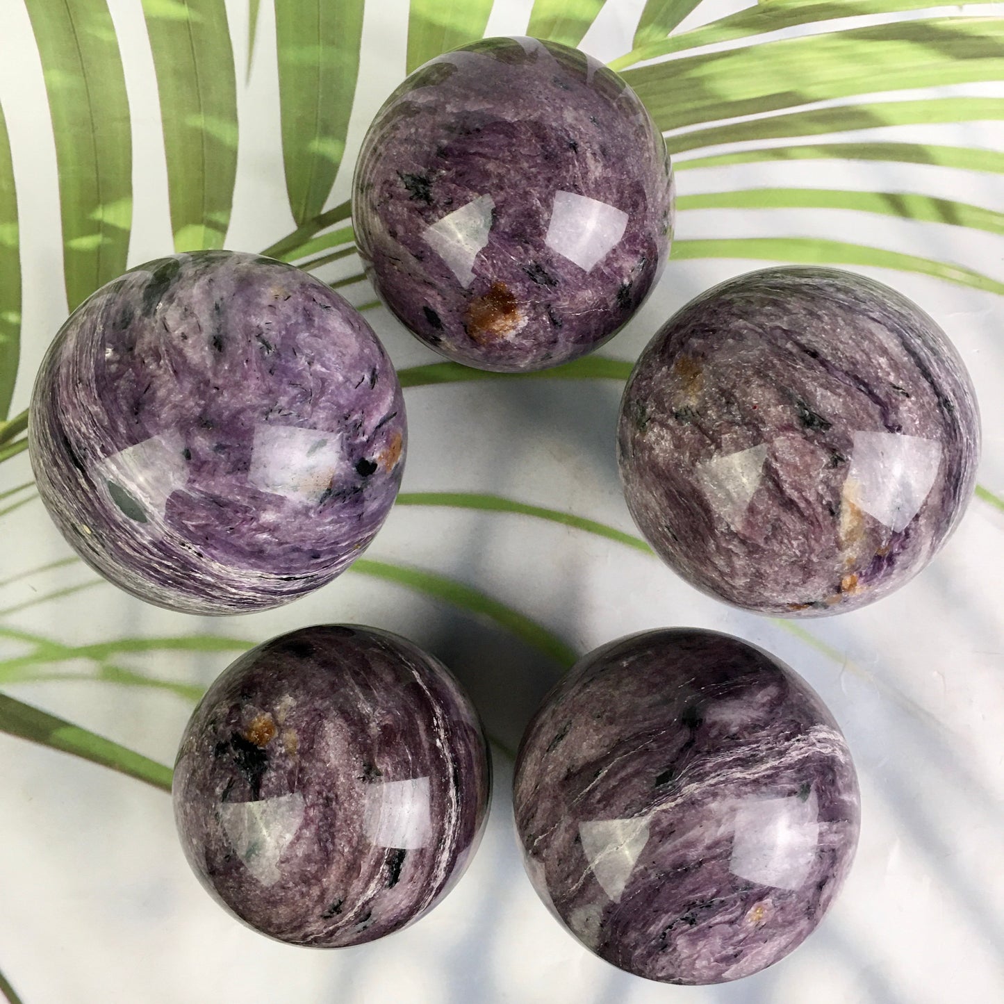 Wholesale high quality reiki Natural Charoite Spheres for decoration 1kg