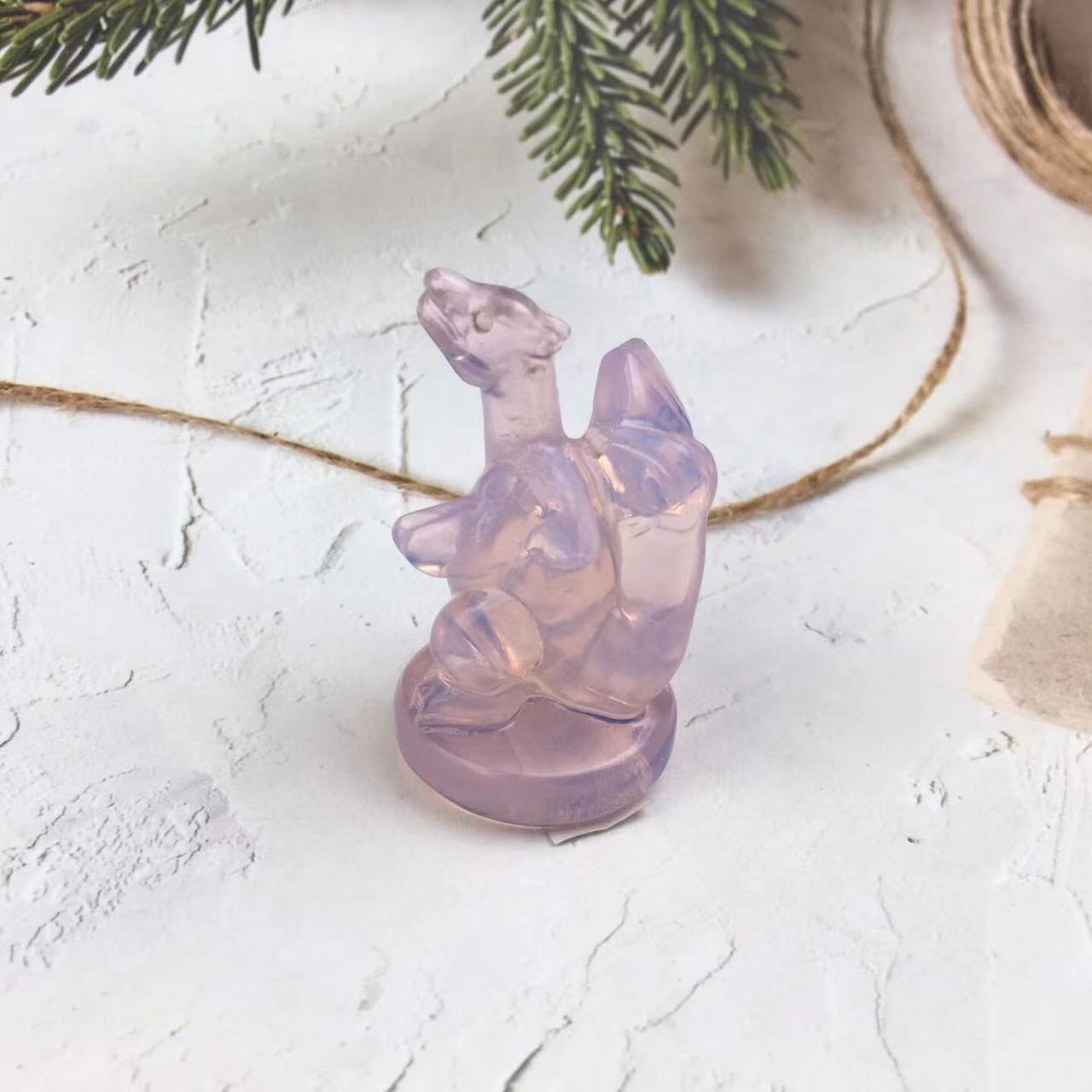 Natural Opal Gemstone Healing Stone Crystal Charizard Crafts Pokemon Characte