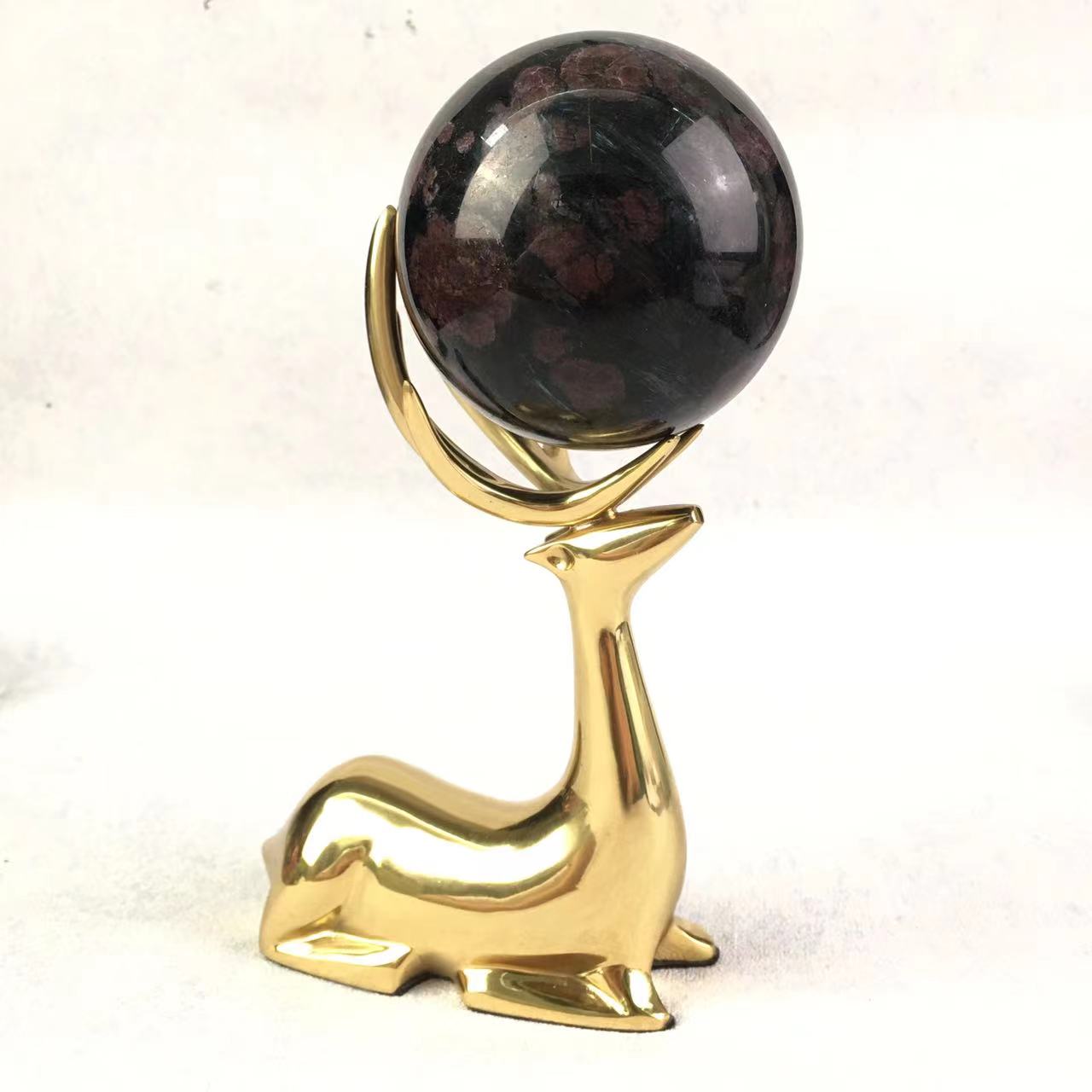 Wholesale high quality reiki natural fireworks garnet sphere for decoration 1kg