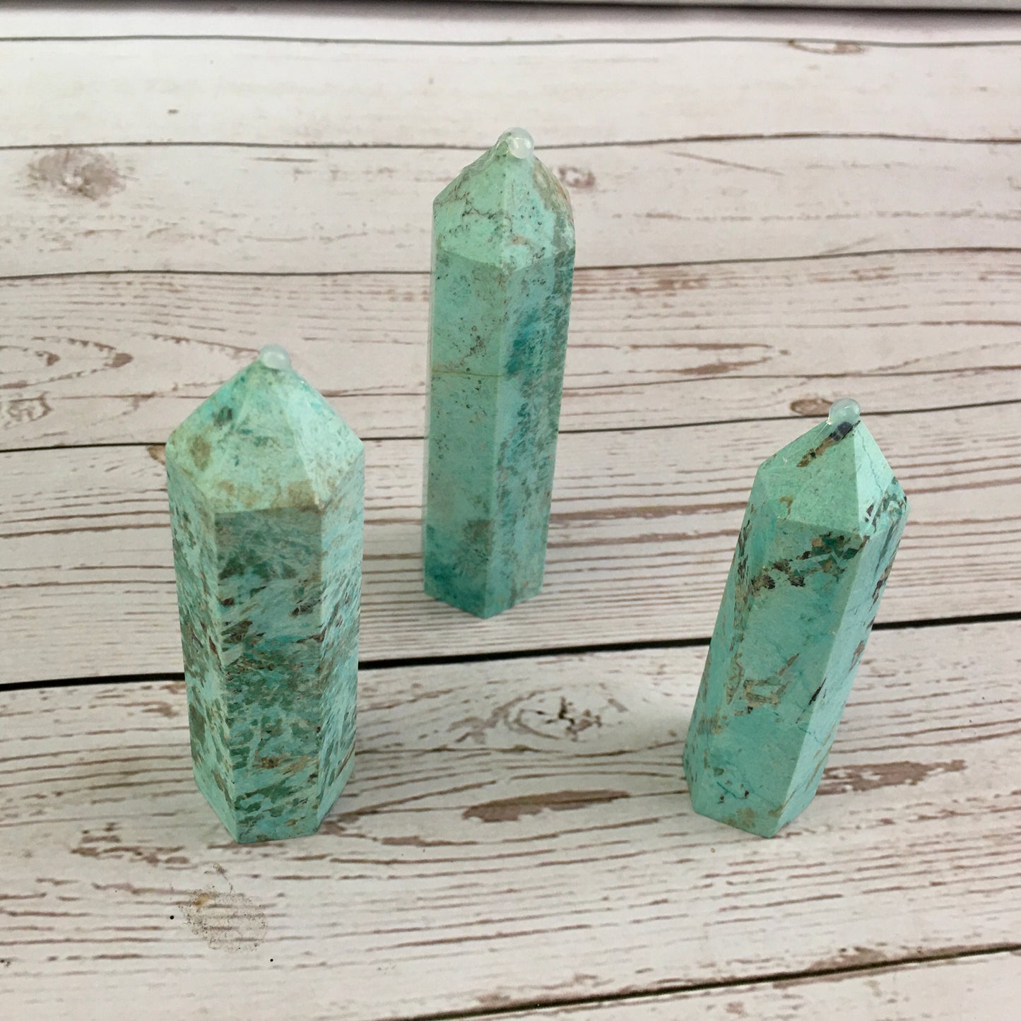 Wholesale high quality reiki natural American turquoise Healing stone tower for decoraiotion1kg