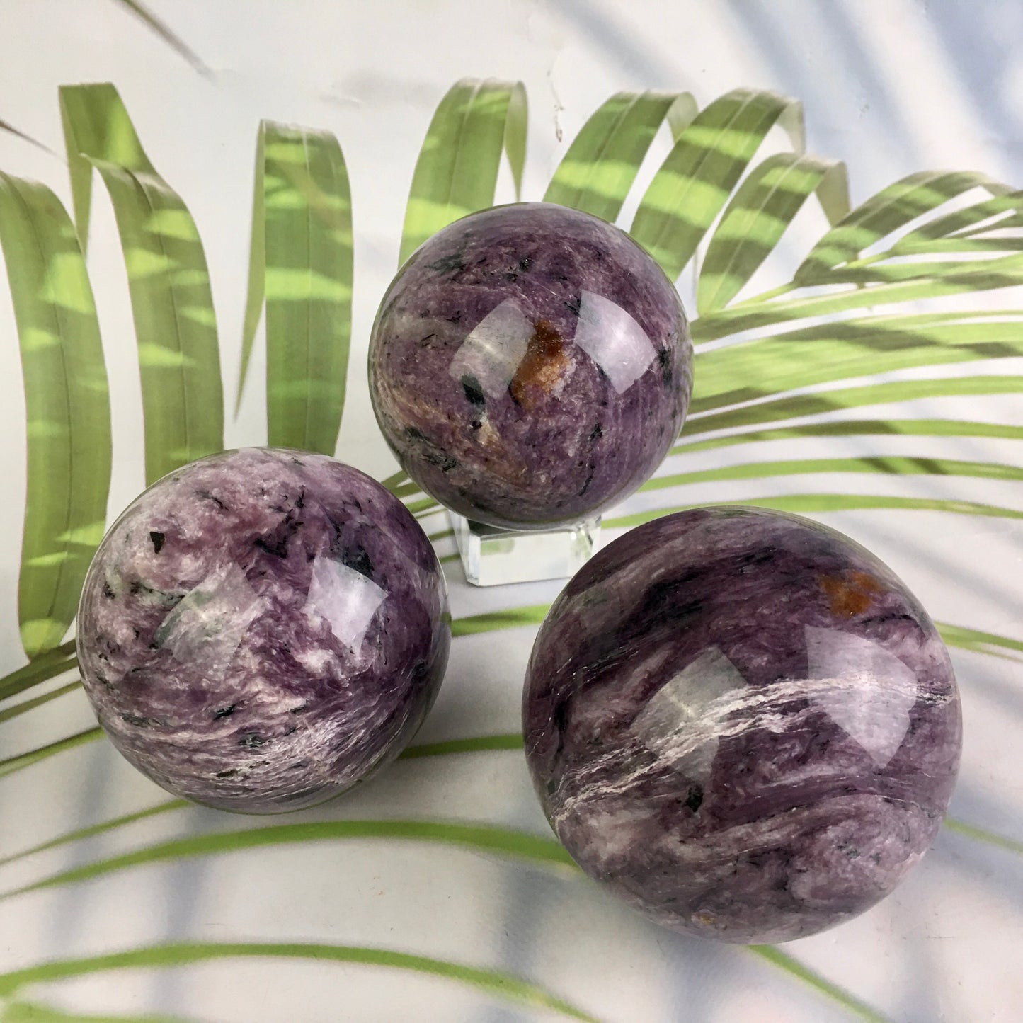 Wholesale high quality reiki Natural Charoite Spheres for decoration 1kg