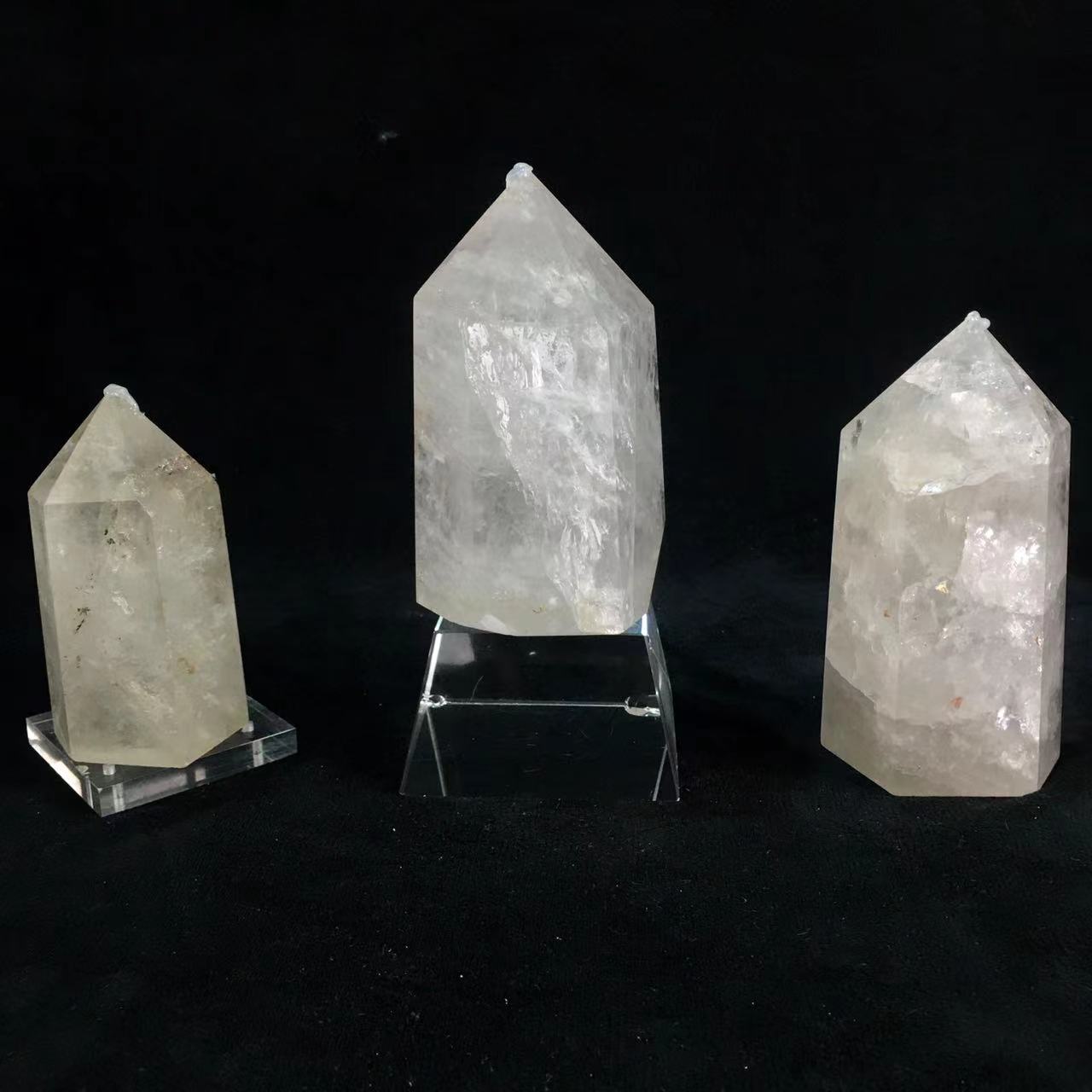 Wholesale natural clear quartz tower healing for decoraiotion 1kg