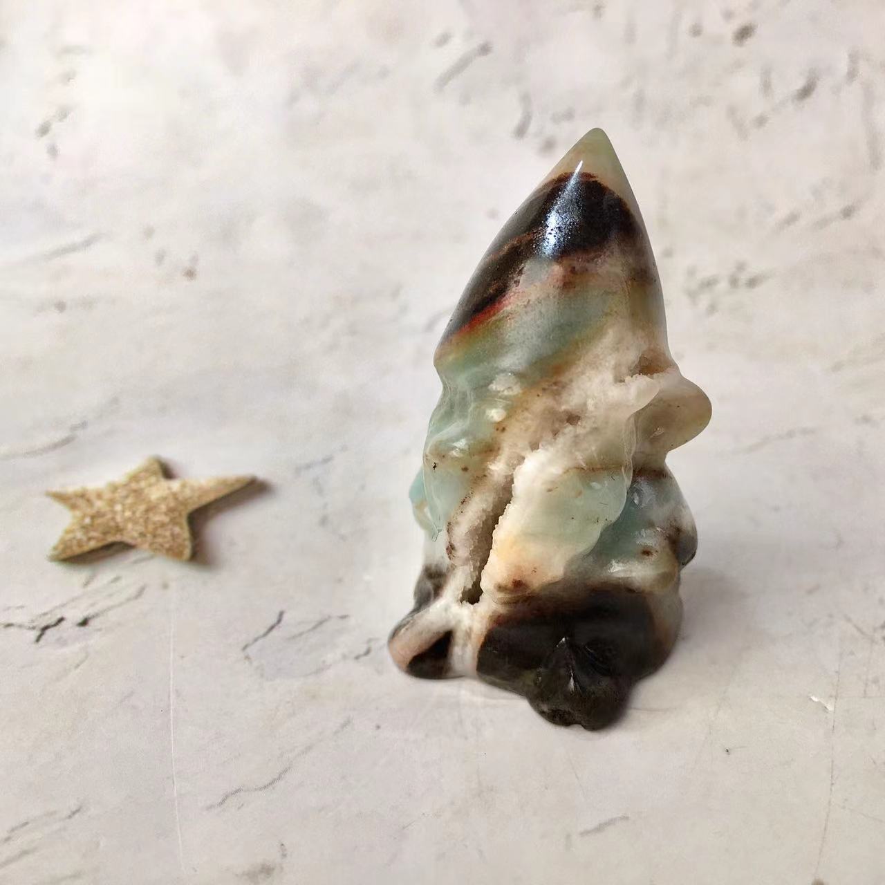 Natural Crystal Carving Dwarf Crystal Crafts Snow White Dwarfs Spiritual Healing Stone For Gift