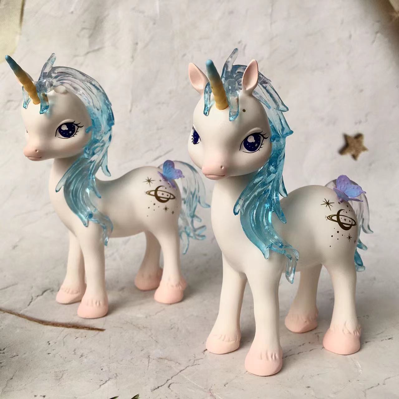 Resin Animals Beautiful Horse Sculpture Unicorn Garden set for gift