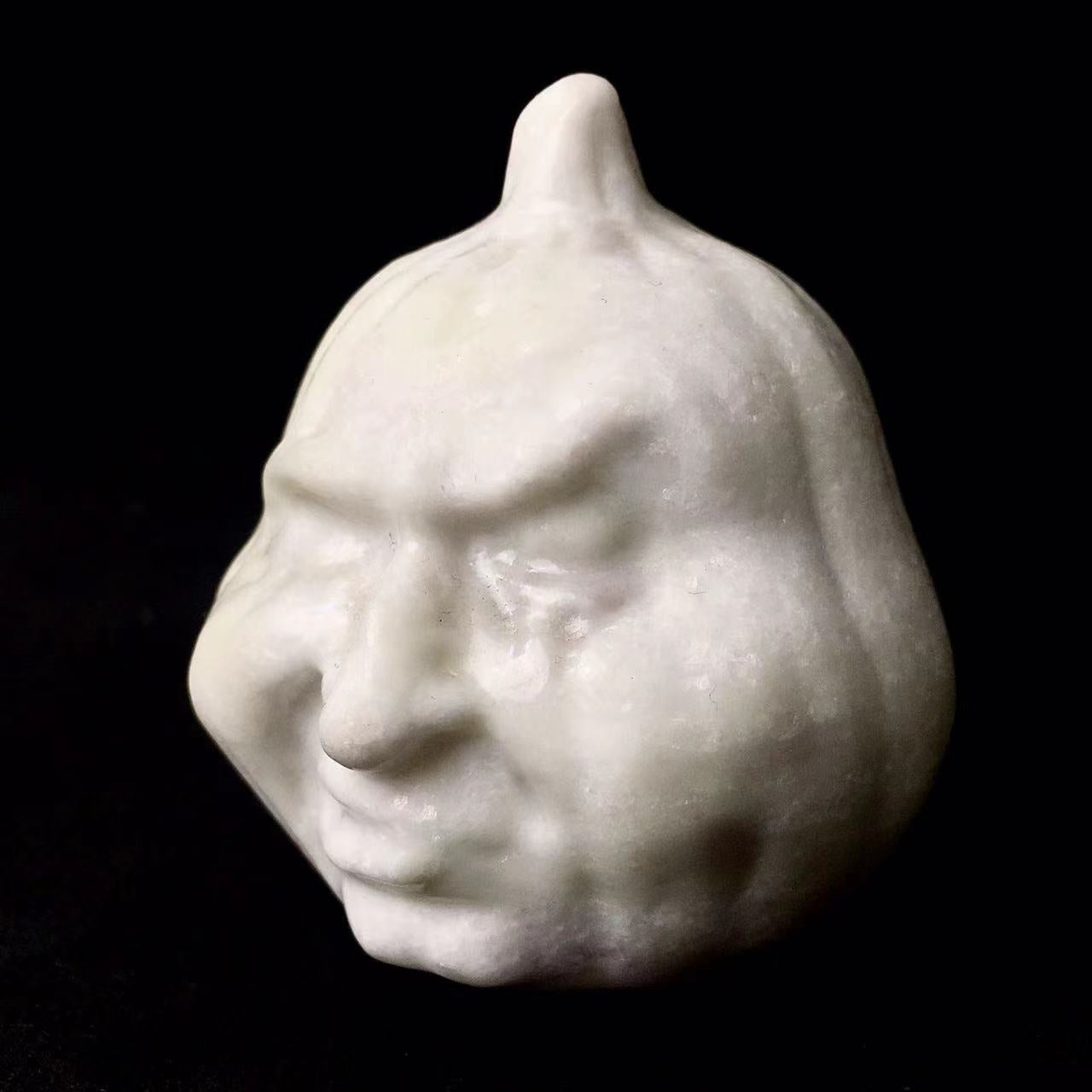 Multiple materials Natural Carved Crystal High Quality Pumpkin Face for Home Decoration