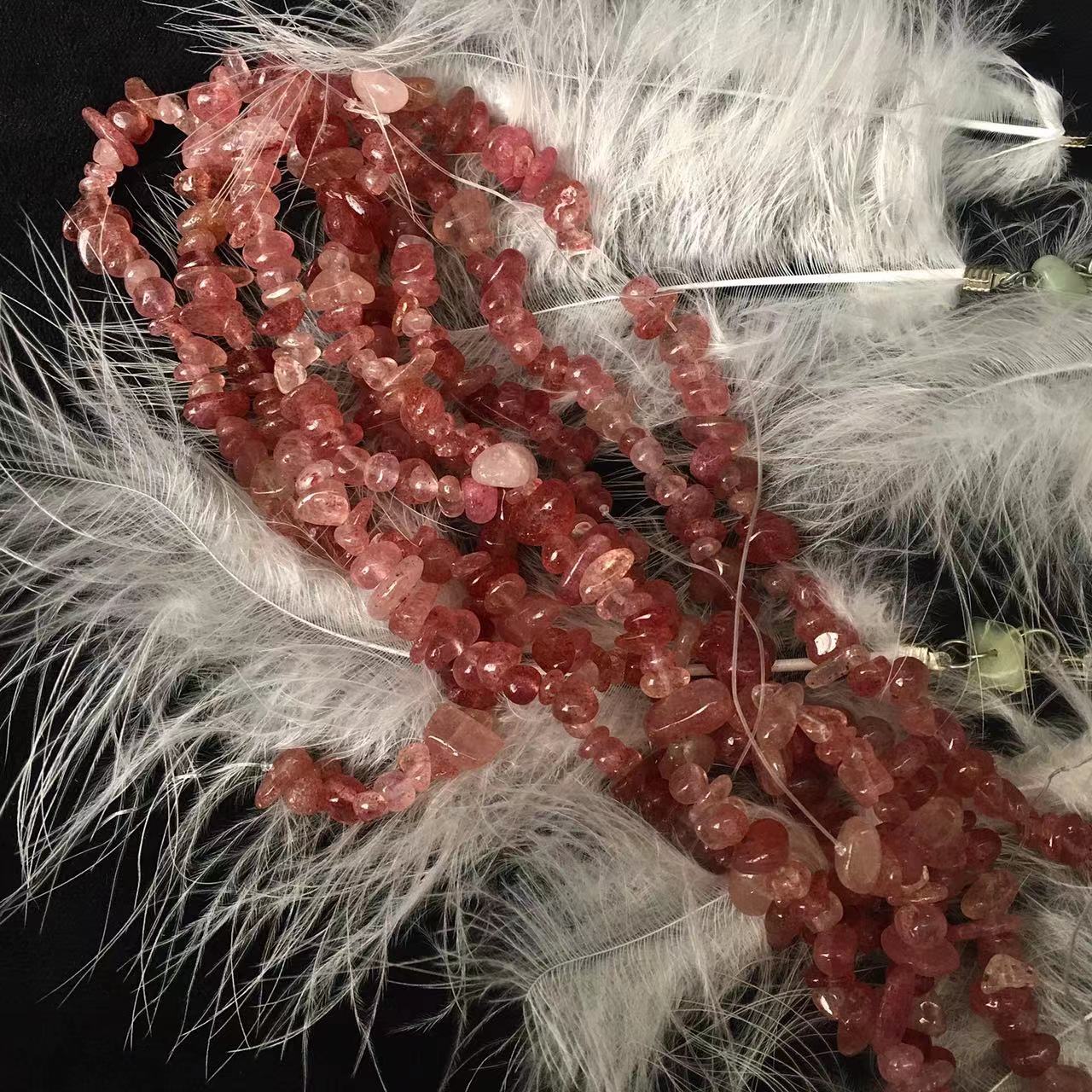 Natural Natural Crystal Rock Quartz Chips Tumble Stone Loose Gemstone Beads for Jewelry Making