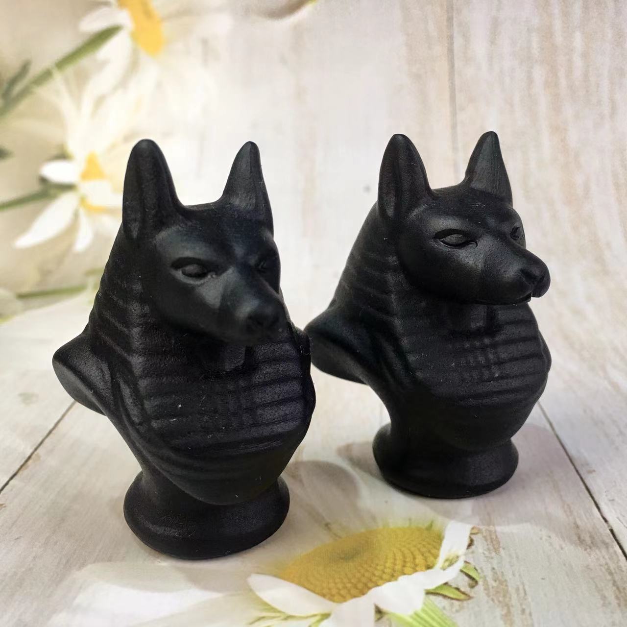 Wholesale high quality reiki naturalcrystal Black obsidian carving Collection for decoraiotion