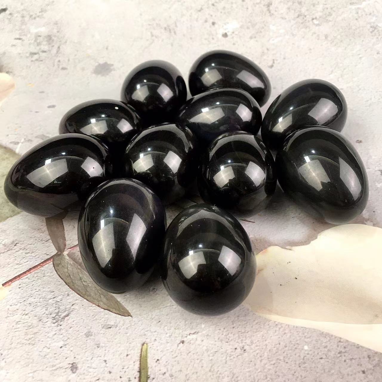 Wholesale Natural Polished Rainbow Obsidian Eggs Crystal For Decoration