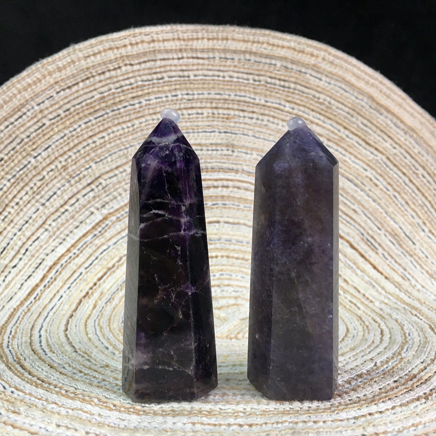 Wholesale natural healing tourmaline purple mica tower for decoration 1kg