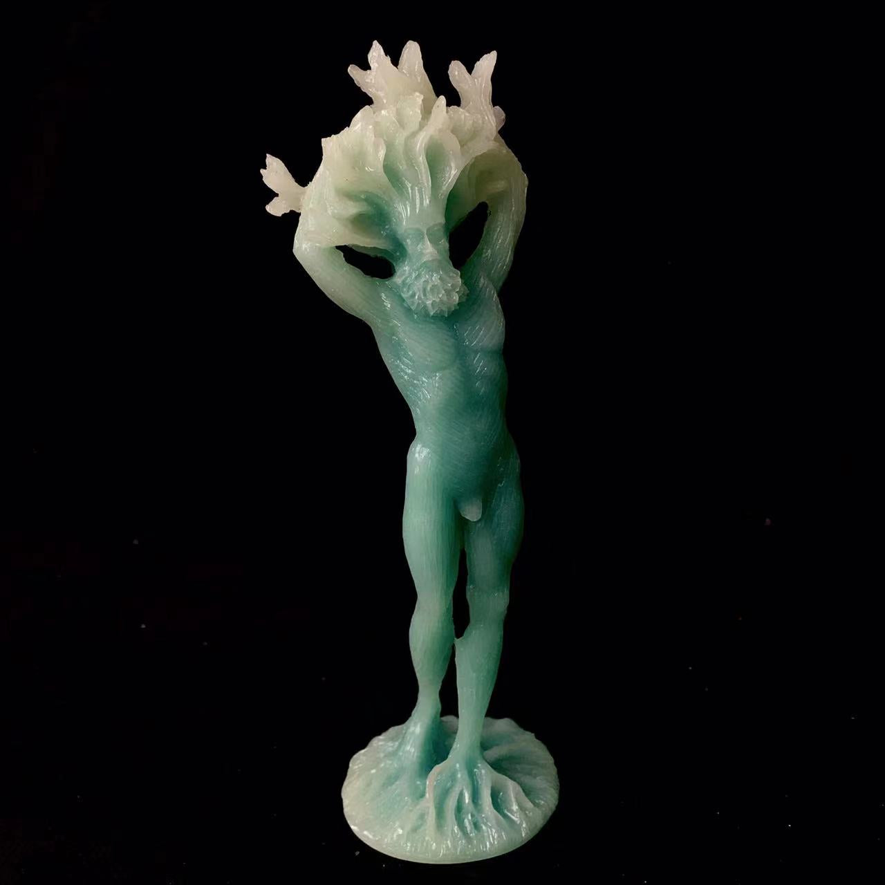 Wholesale crystal luminous High-quality Tree Man/Women carving for gift