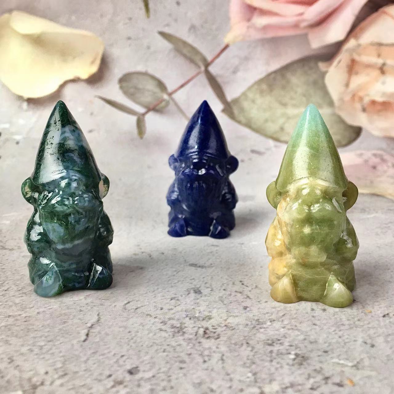 Natural Crystal Carving Dwarf Crystal Crafts Snow White Dwarfs Spiritual Healing Stone For Gift