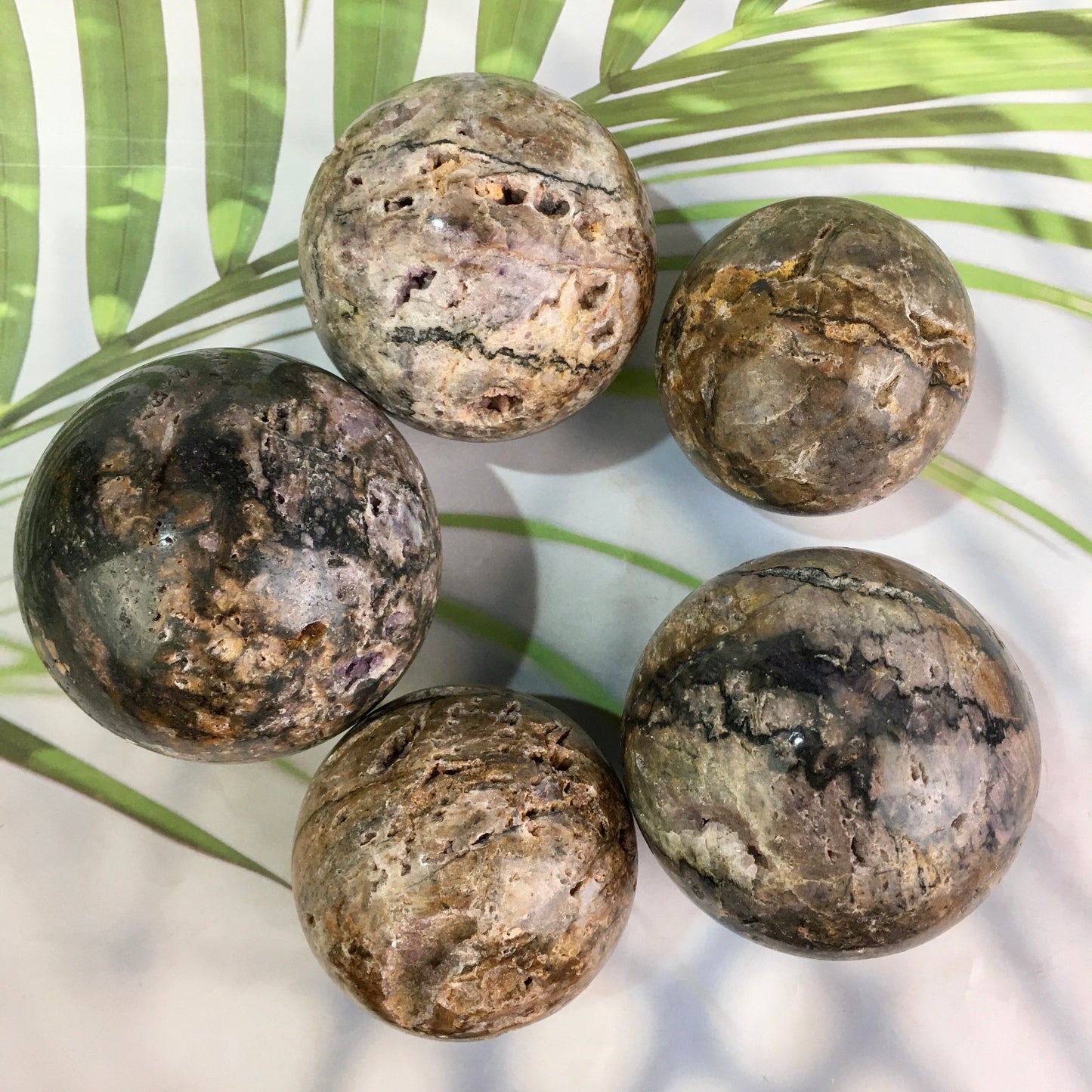 Wholesale natural sphalerite sphere healing for decoration 1kg