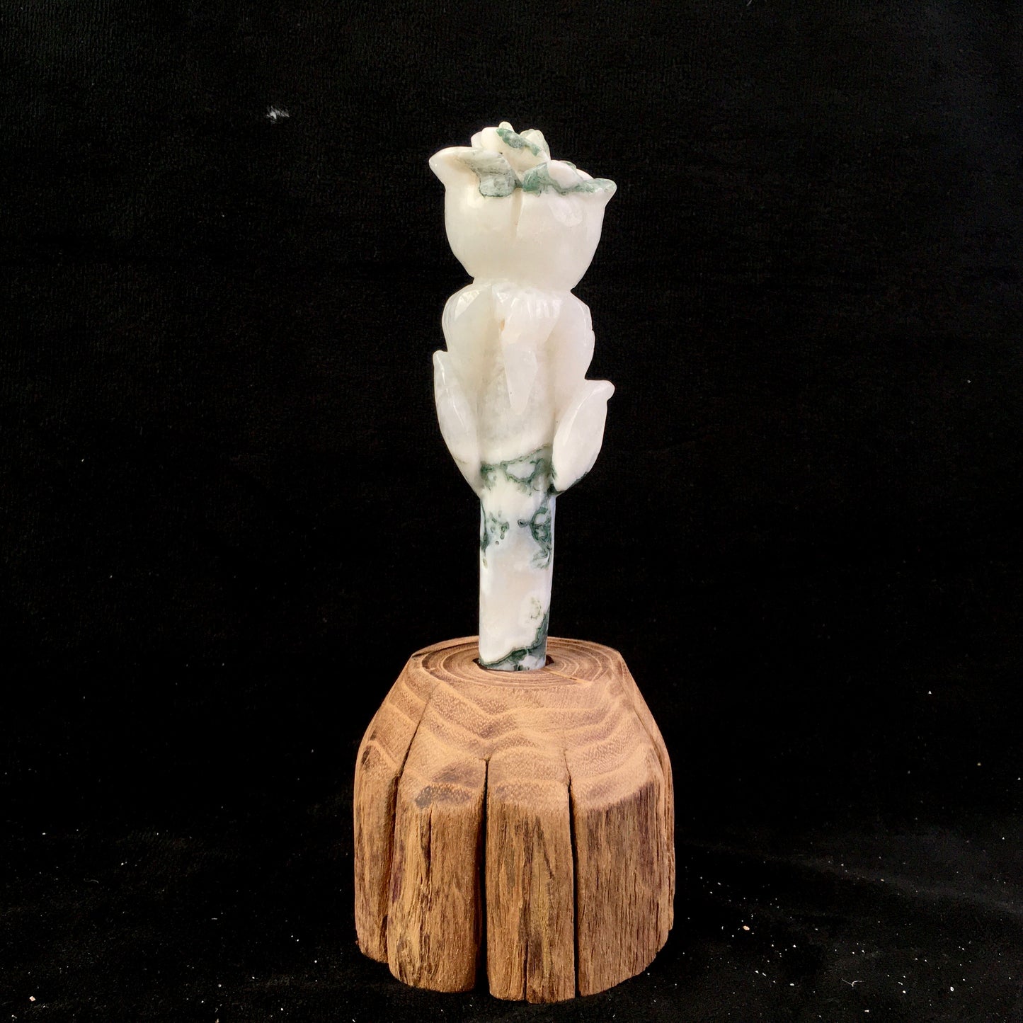 Wholesale natual crystals healing stones moss agate rose wand tower moss agate crystal rose wand for decoraiotion