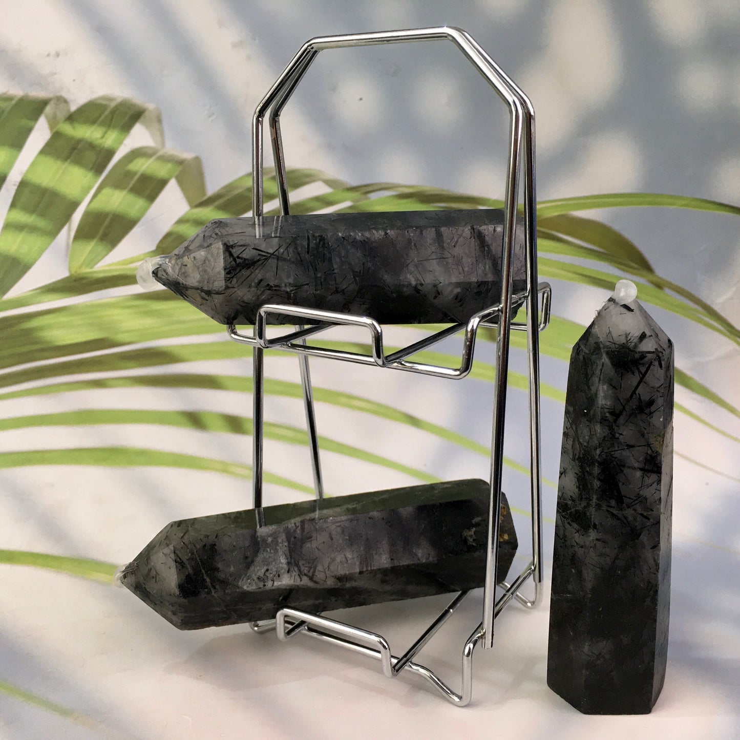 Wholesale High Quality Crystal Rutilated Quartz Black tower for Decoration 1kg