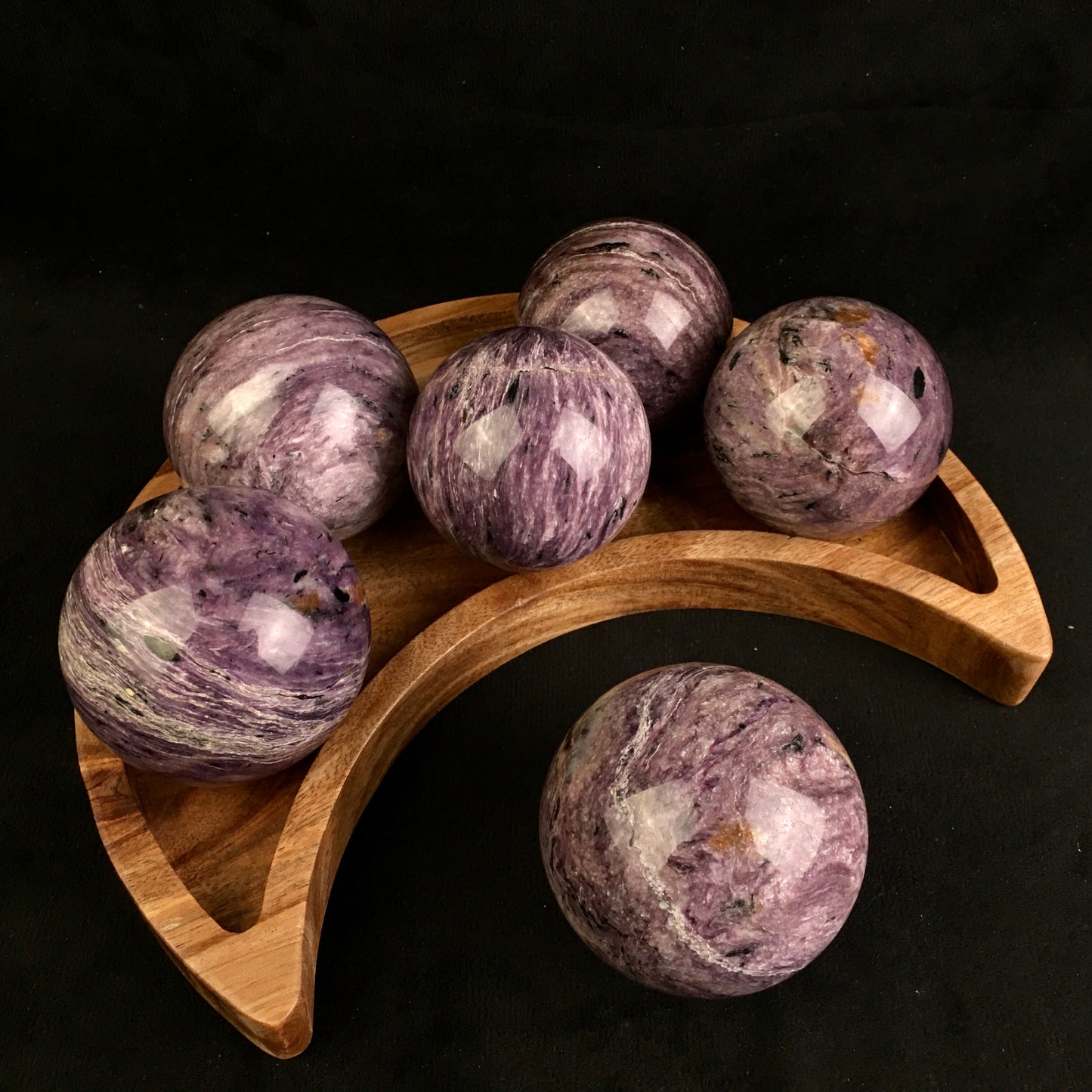 Wholesale high quality reiki Natural Charoite Spheres for decoration 1kg