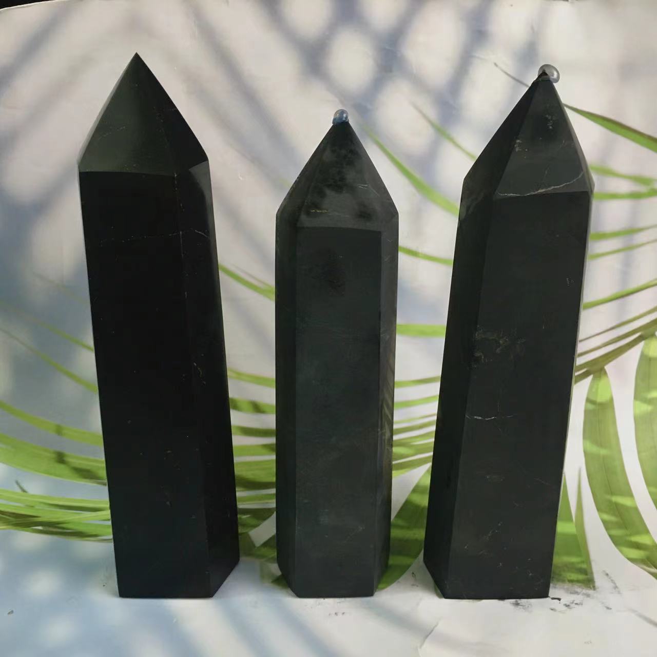 Wholesale natural crystal shungitetower for decoration 1kg