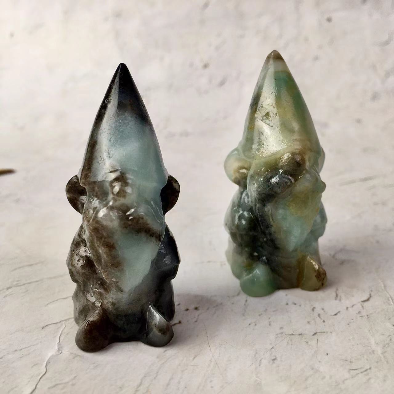 Natural Crystal Carving Dwarf Crystal Crafts Snow White Dwarfs Spiritual Healing Stone For Gift