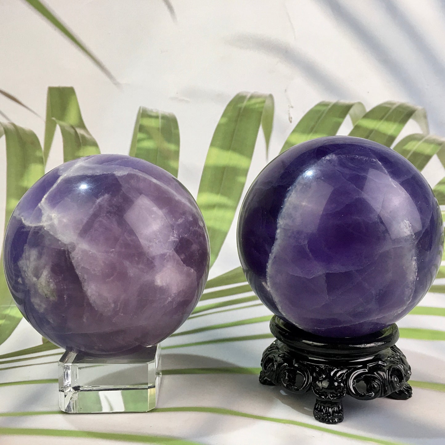 Wholesale Natural High Quality Purple Fluorite Crystal Sphere For Home Decoration 1kg