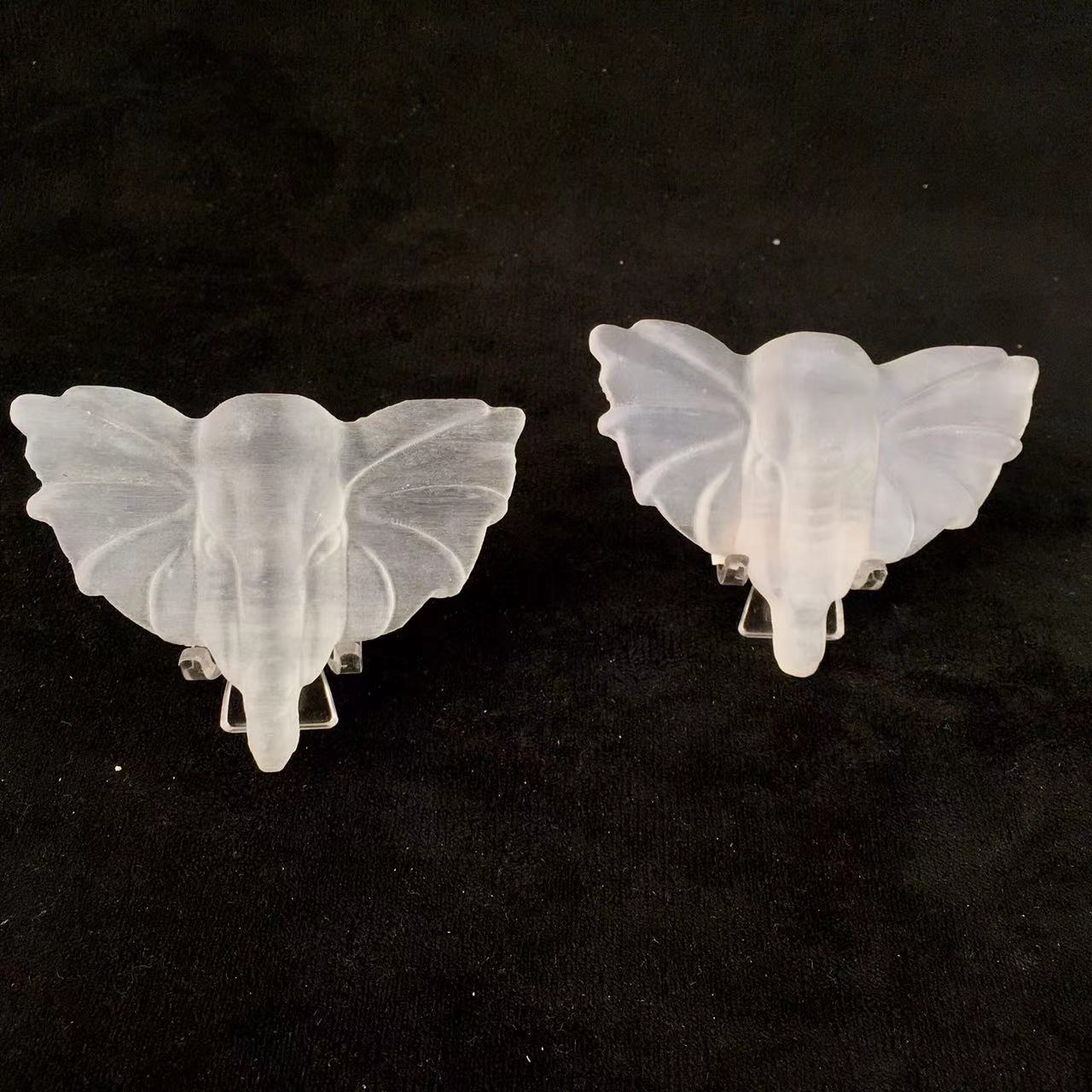High quality wholesale Natural Crystal selenite Elephant trunk For Decoration