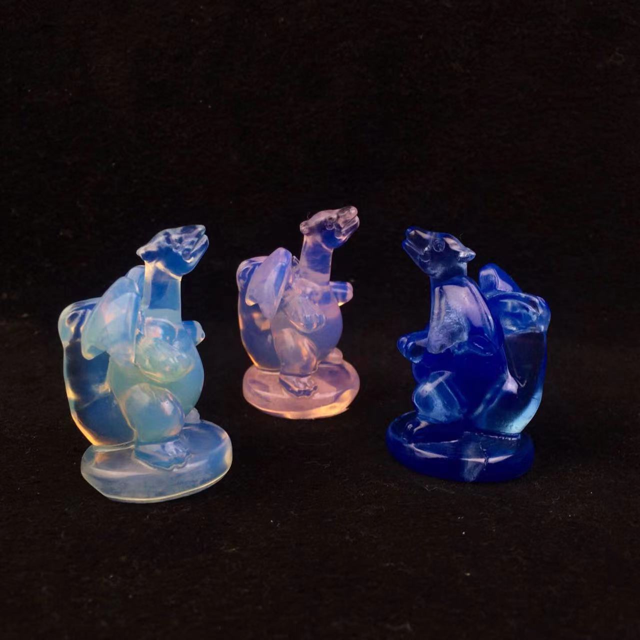 Natural Opal Gemstone Healing Stone Crystal Charizard Crafts Pokemon Characte