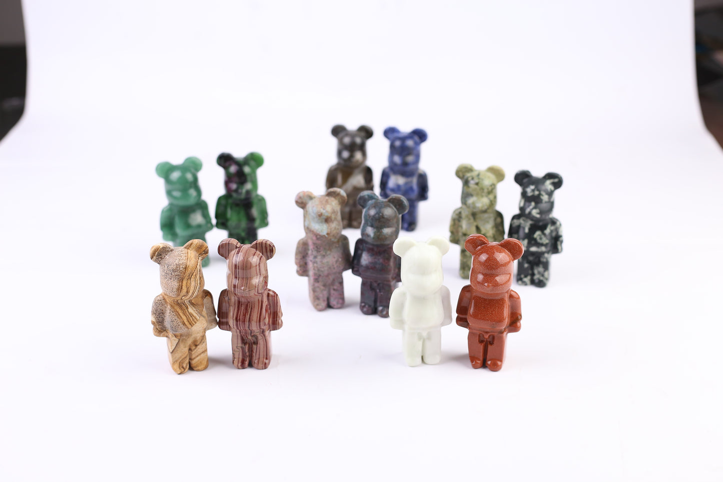 Wholesale high quality reiki natural Gloomy Bear carving for decoration