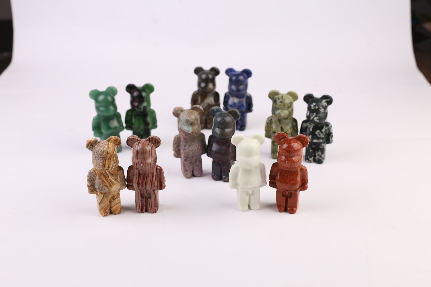 Wholesale high quality reiki natural Gloomy Bear carving for decoration