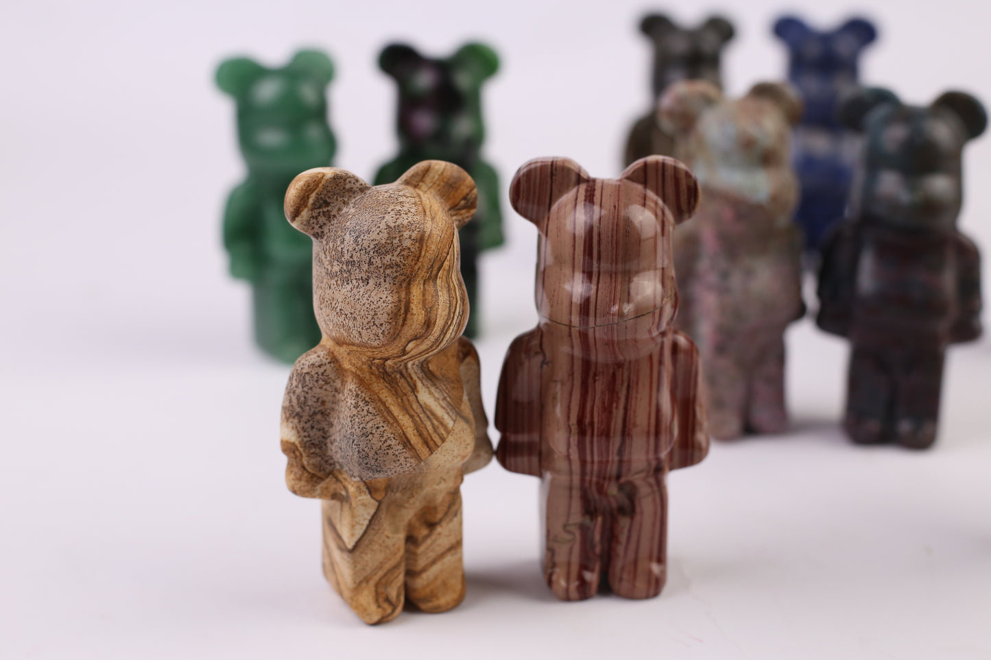 Wholesale high quality reiki natural Gloomy Bear carving for decoration