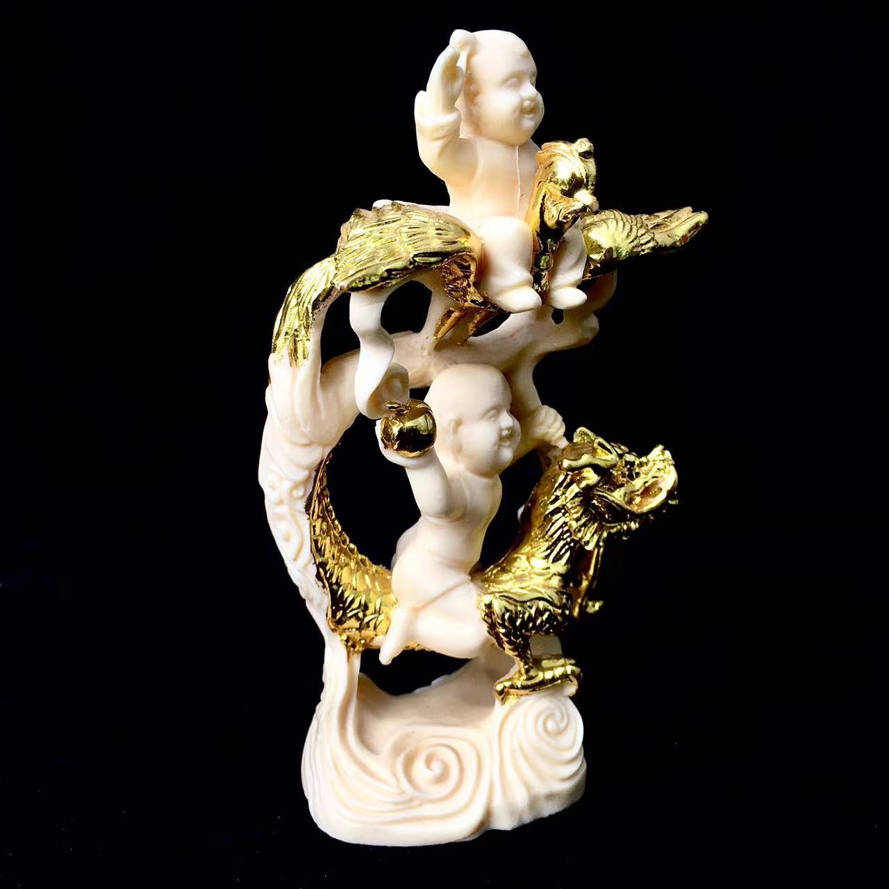 Wholesale Ivory fruit carving Ivory Fruit Decoration Supplies Natural Crystal Crafts