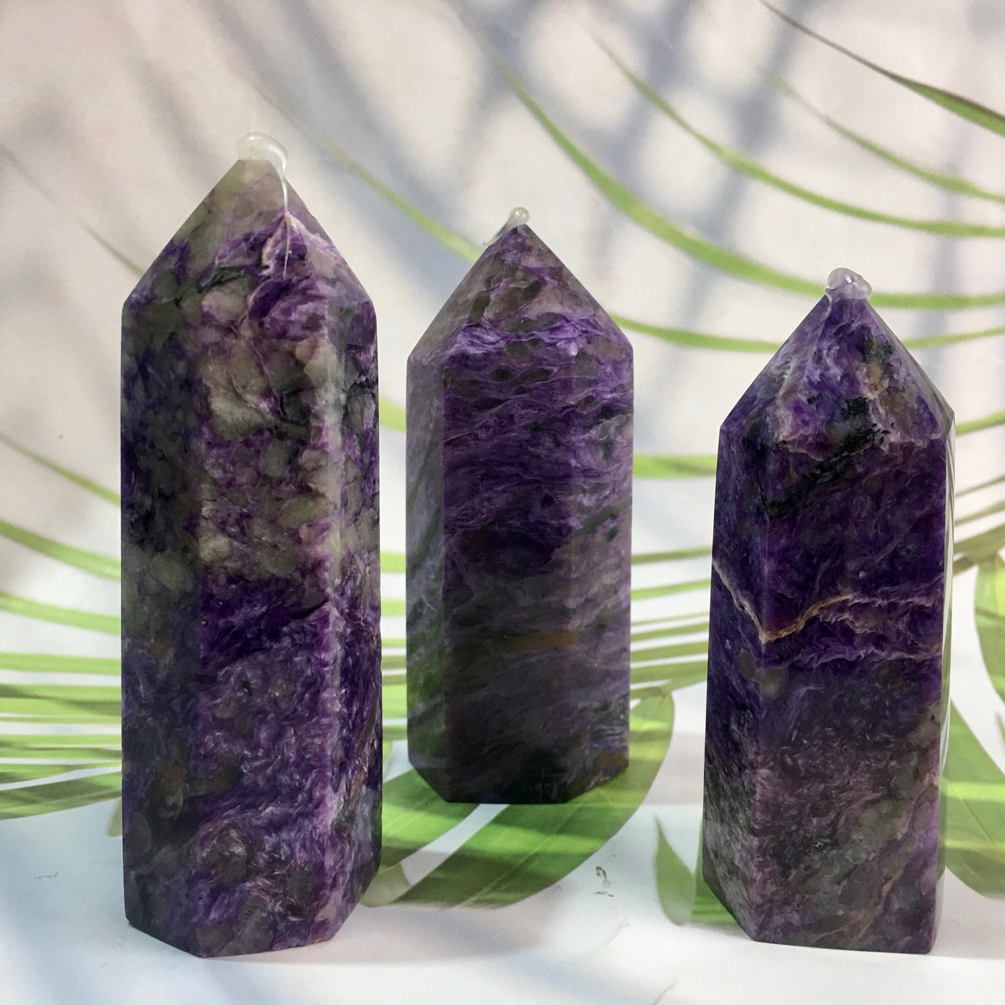 Wholesale Natural High Quality Charoite Crystal Tower For decoraiotion 1kg