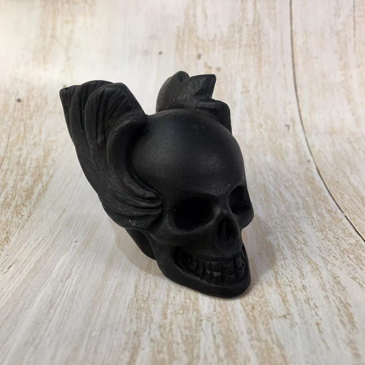 Wholesale high quality reiki naturalcrystal Black obsidian carving Collection for decoraiotion