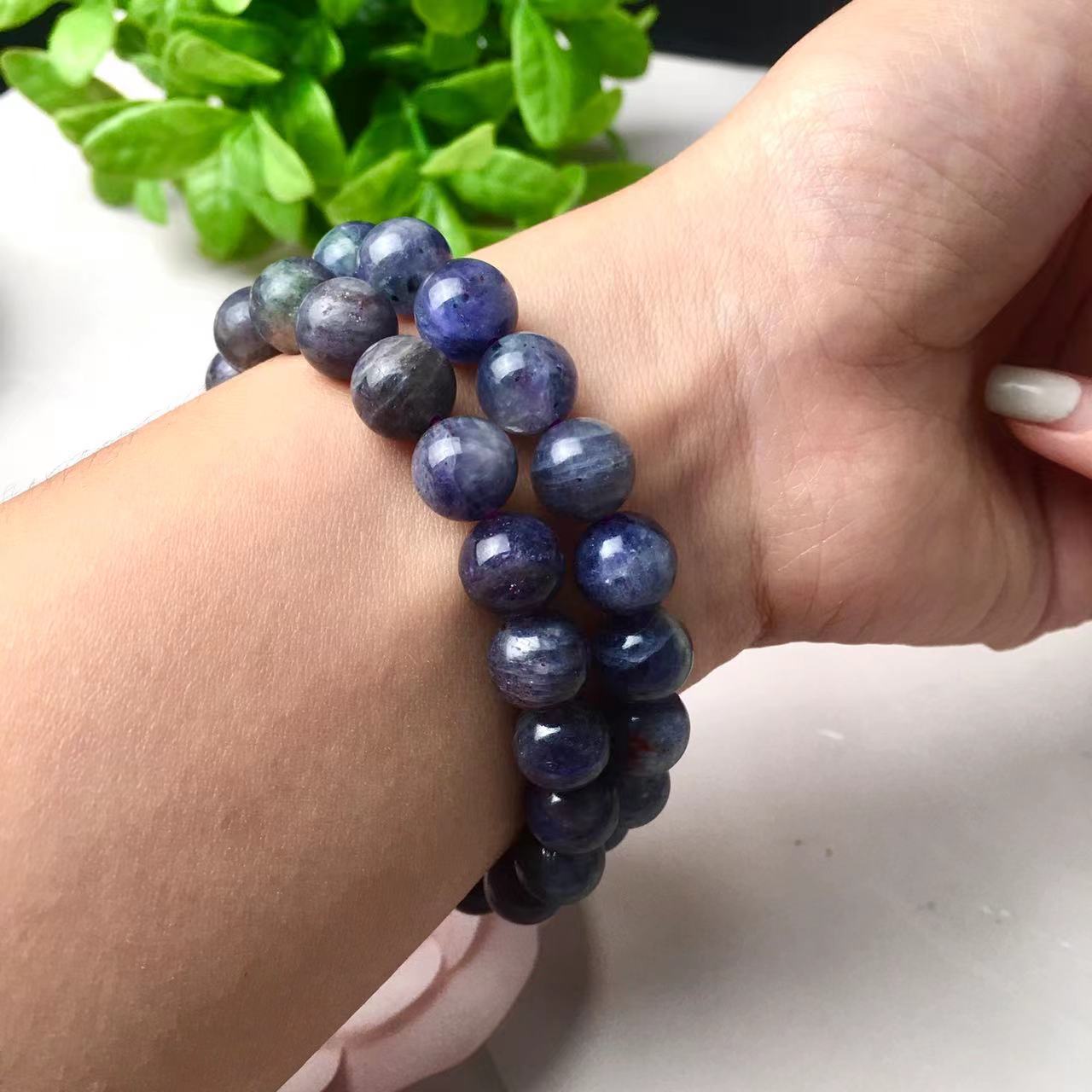 Wholesale Natural Tanzanite Stone7- 8mm Jewelry Charm A grade Tanzanite Bracelet For Women