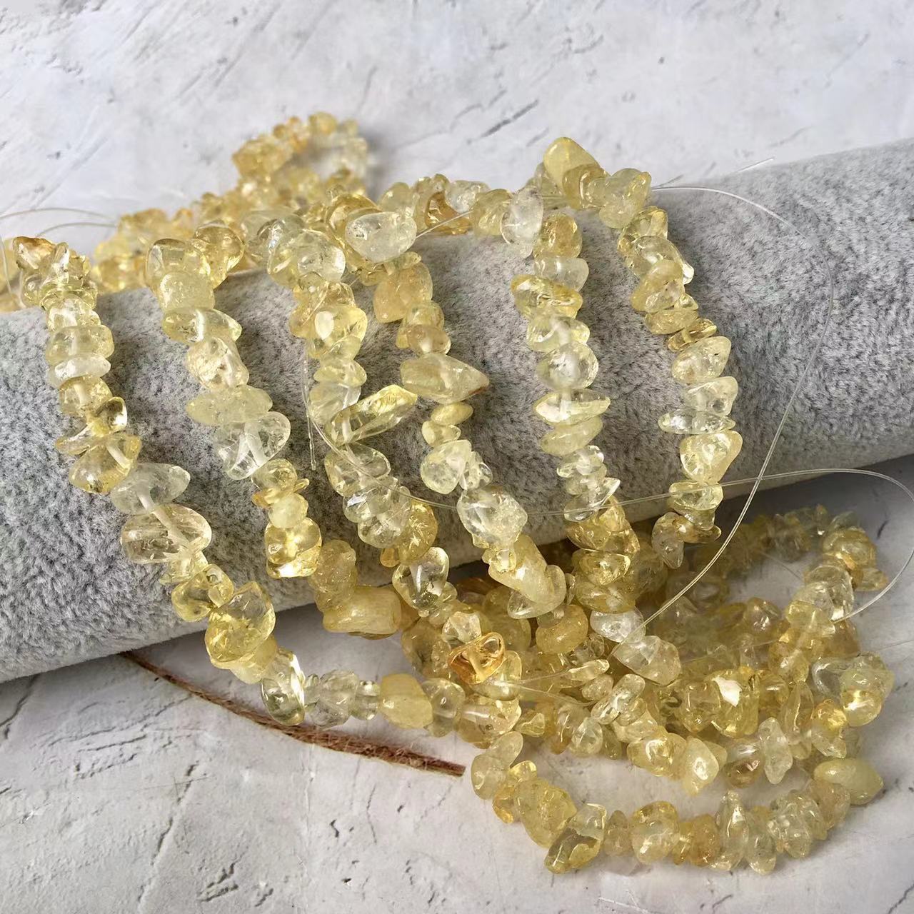 Natural Natural Crystal Rock Quartz Chips Tumble Stone Loose Gemstone Beads for Jewelry Making