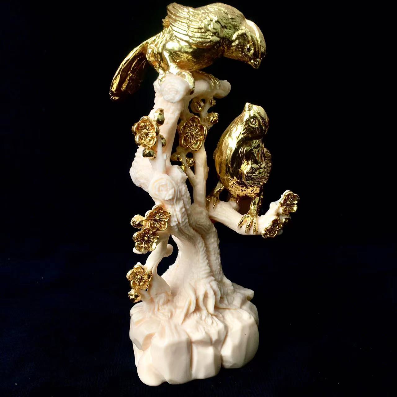 Wholesale Ivory fruit carving Ivory Fruit Decoration Supplies Natural Crystal Crafts