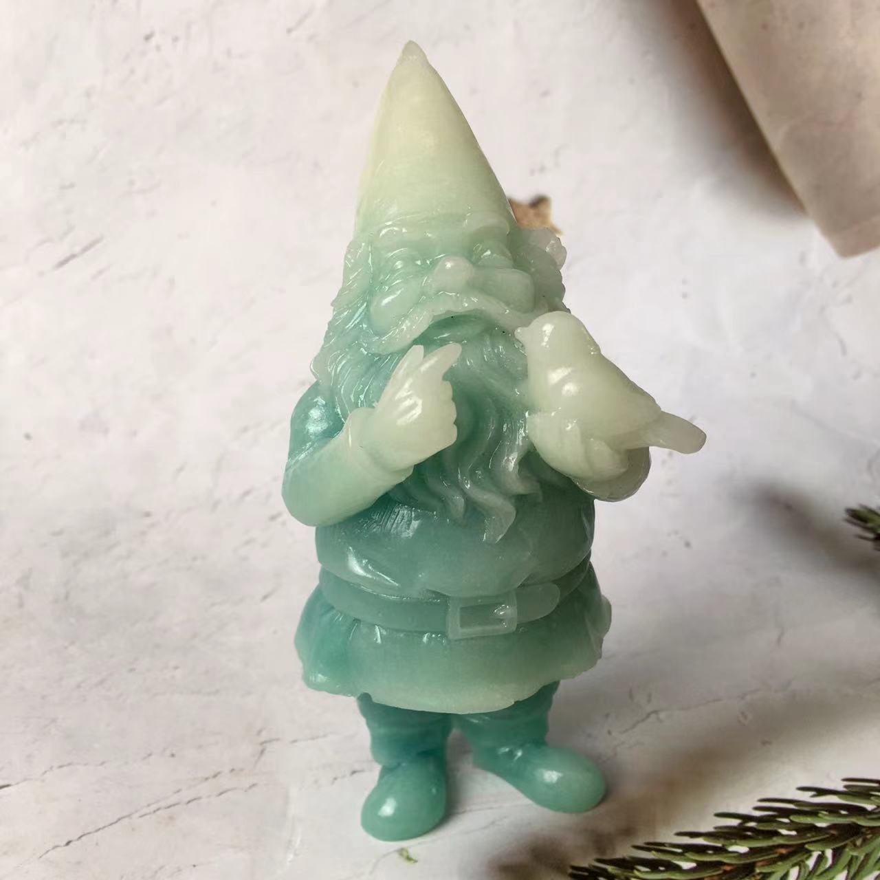 Wholesale crystal luminous High-quality Santa claus carving santa claus For Party Home Decor