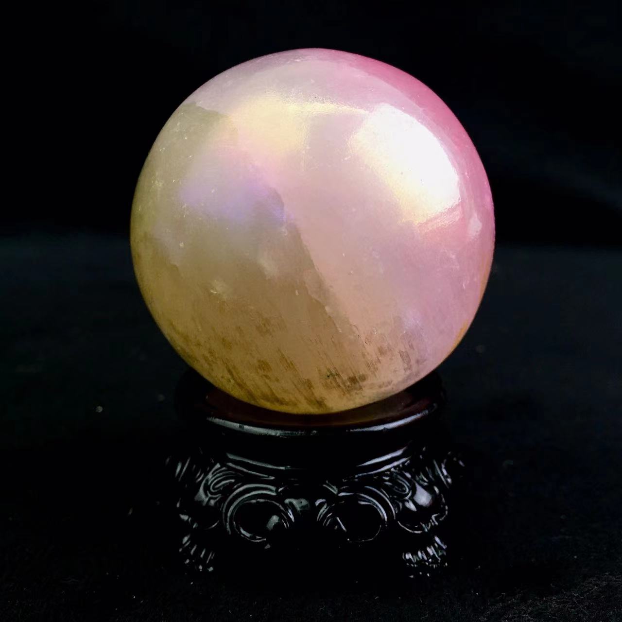 Wholesales high quality aura selenite ball sphere natural healing crystal sphere gemstone for home decoration