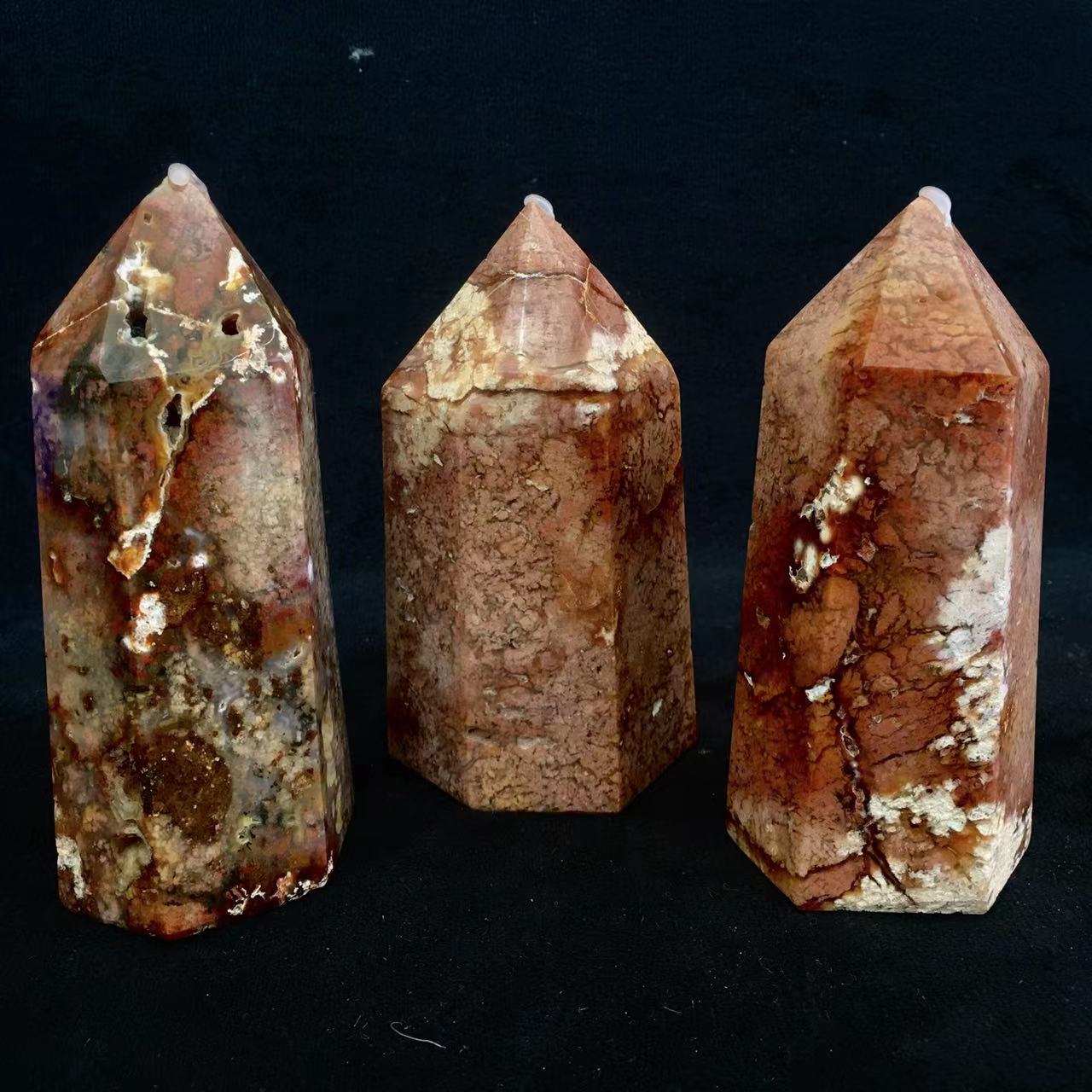 Wholesale ocean jasper natural crystals tower for decoration 1kg