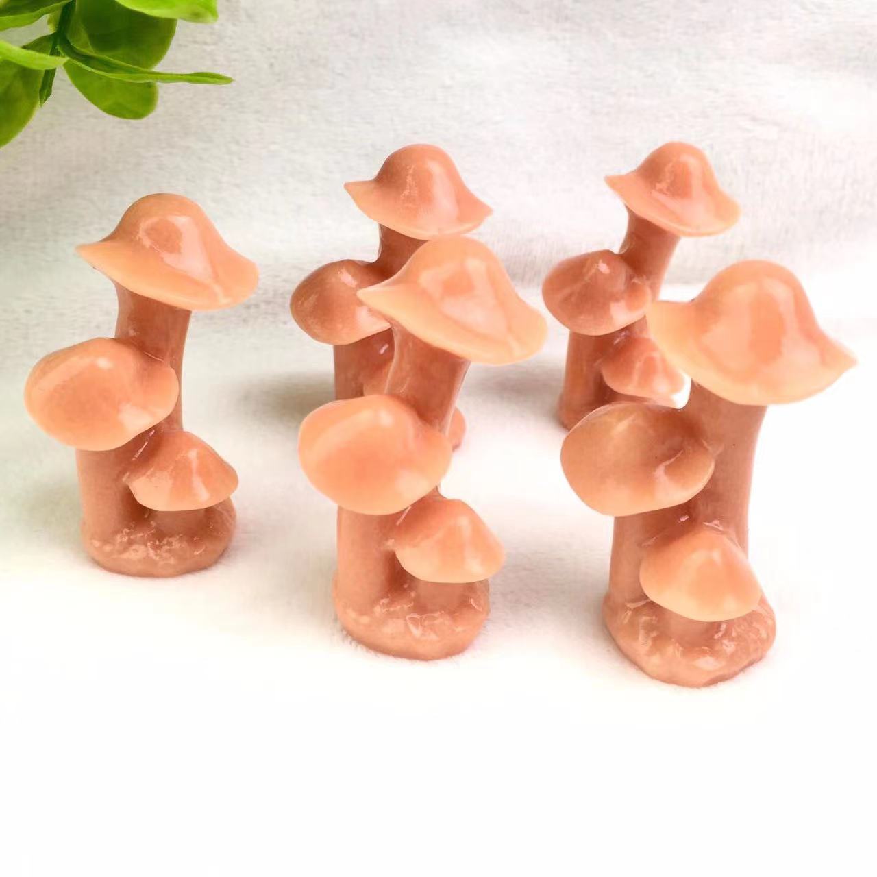 Wholesale Natural Crystal Bulk High Quality Crystal Mushroom Cluster Crystal Carving Mushroom Cluster