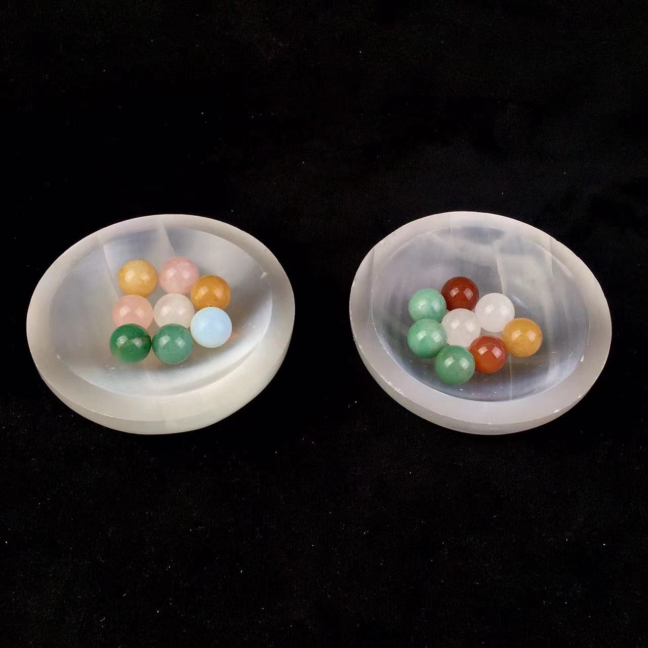 Wholesale high quality reiki natural crystal selenite bowl for decoraiotion