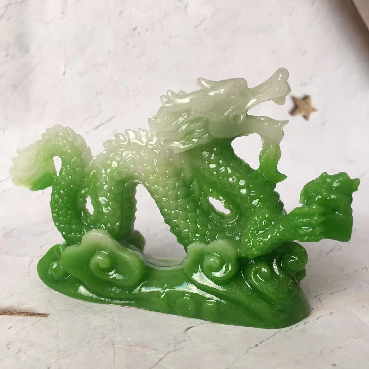 Wholesale crystal luminous dragon carving for gift and Ornament
