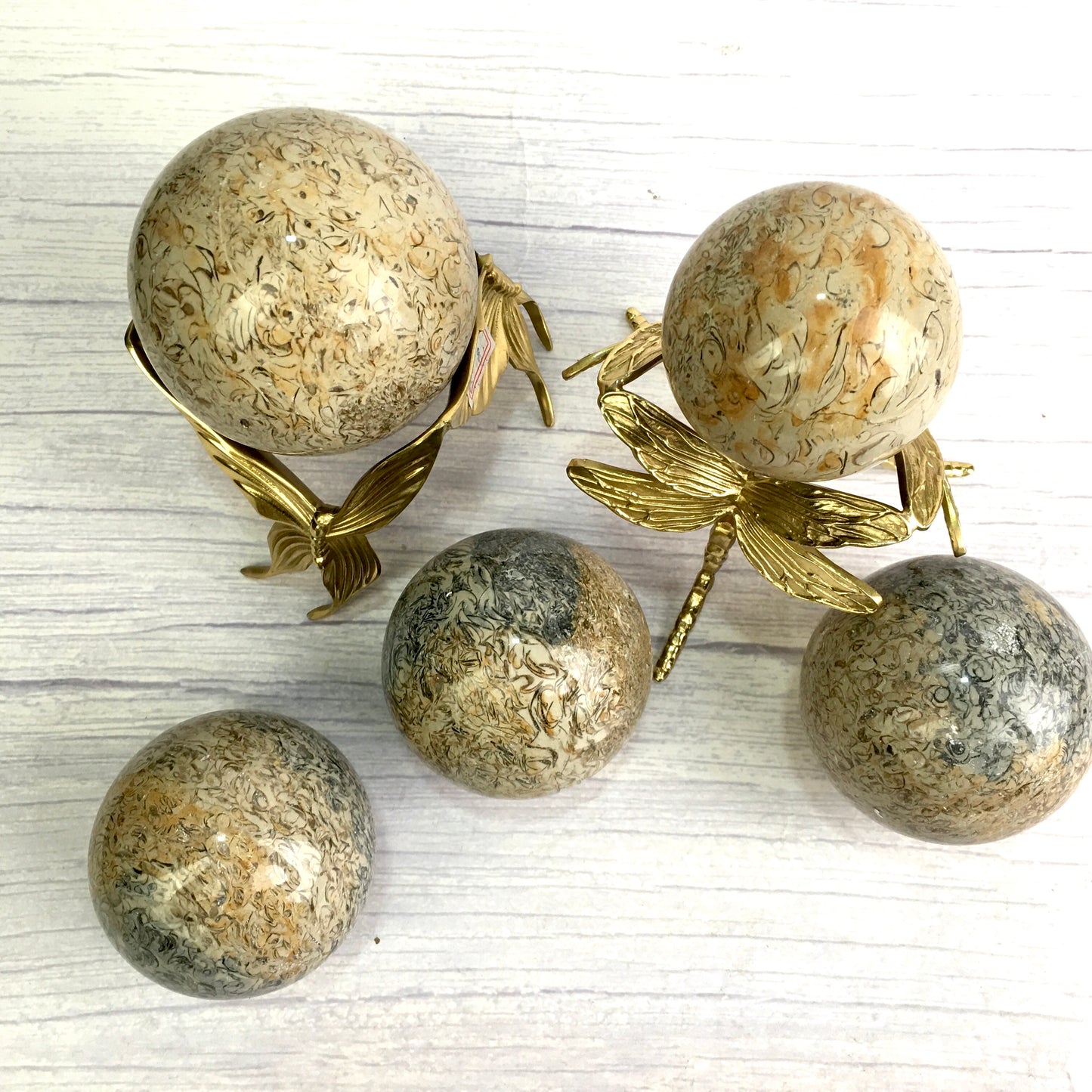Wholesale Natural Healing fossil sphere for decoration 1kg