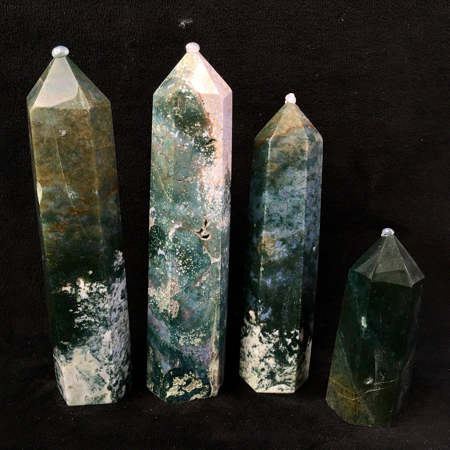 Wholesale natural ocean jasper tower for decoration 1kg