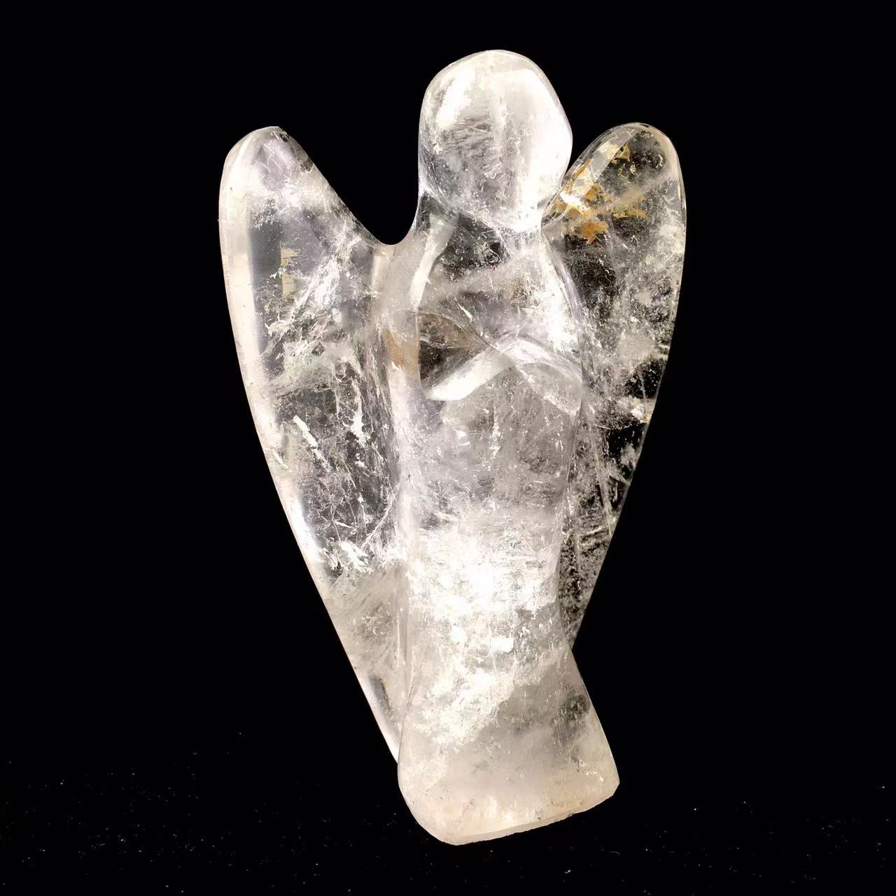 Clear Quartz and Rose quartz Crystal Angel Crystal Carving Angel Figurines For Home Decor Healing Crystals and Stones