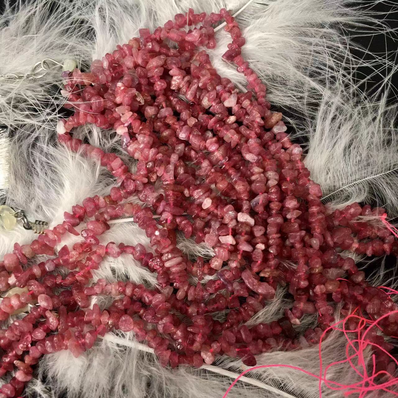 Natural Natural Crystal Rock Quartz Chips Tumble Stone Loose Gemstone Beads for Jewelry Making