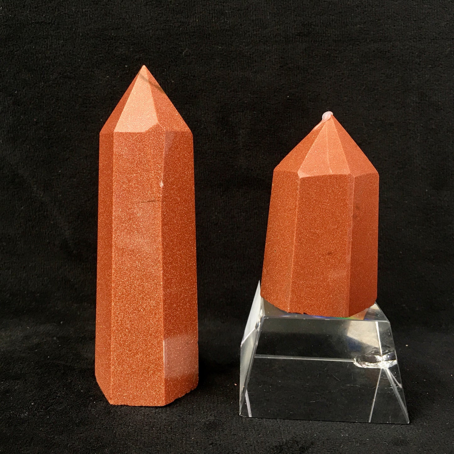 Wholesale Natural Gold Sandstone Crystal Tower for decoration 1kg