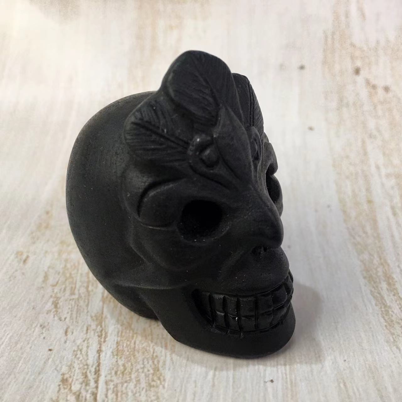 Wholesale high quality reiki naturalcrystal Black obsidian carving Collection for decoraiotion
