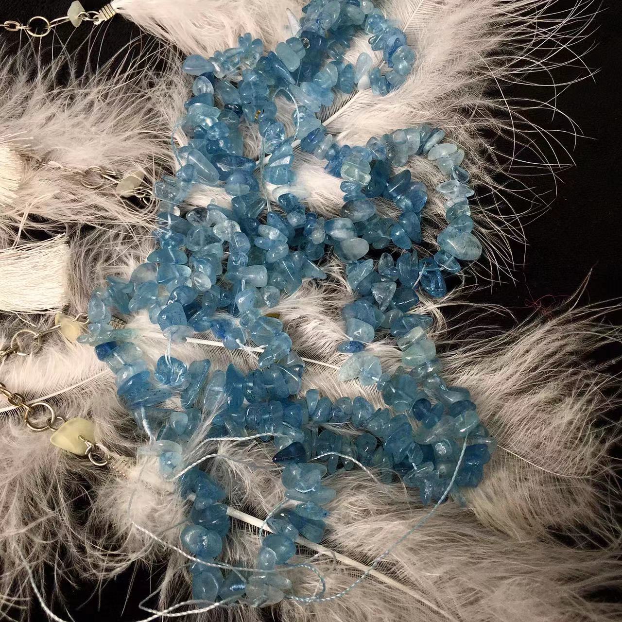 Natural Natural Crystal Rock Quartz Chips Tumble Stone Loose Gemstone Beads for Jewelry Making
